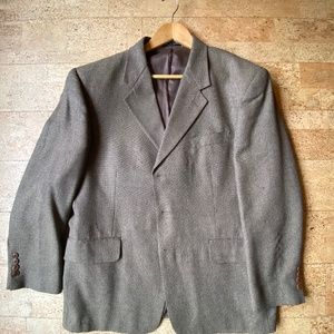 Brown silk-brown blazer